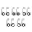 10Pcs Silver Handlebar Mount Bracket for Motorcycle Handguard Clamps 7