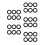 30Pcs Practical Rubber Cable Grommets Black with Easy Installation 6