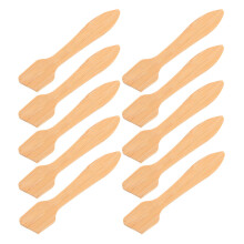 30Pcs Bamboo Cream Applicator Spatulas Beige Facial Mask Beauty Tools