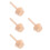 4Pcs Wooden Tart Pushers Smooth Surface Egg Patty Molds for Baking 4