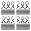 40Pcs Rubber Rear Window Wiper Refills Black Weather-Resistant Car Use 5