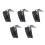 5Pcs Full Brim Hard Hat Sunshade Neck Shield Breathable Mesh Black 6