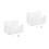 2Pcs White Acrylic Mail Holder Wall Mount Mail Organizer for Office 6