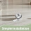 2Pcs Silver Cam Lock 3-Digit Code Keyless Cabinet Door Lock for Home 6