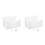2Pcs White Acrylic Mail Holder Wall Mount Mail Organizer for Office 8