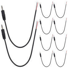 40Pcs 3.5mm Plug to Bare Wire Black Audio Cable for Speaker Fix