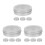 12Pcs Silver Round with Lid Easy-Open Storage & Display 6