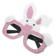 3Pcs Easter Bunny Pink Glasses Lightweight Party Costume Photo Props