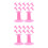 24Pcs Nail Art Practice Display Stand Pink Plastic Finger Holder 7