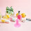 24Pcs Nail Art Practice Display Stand Pink Plastic Finger Holder 8