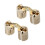8Pcs Copper Hidden Cabinet Hinges 180 Opening Angle Durable DIY Use 1