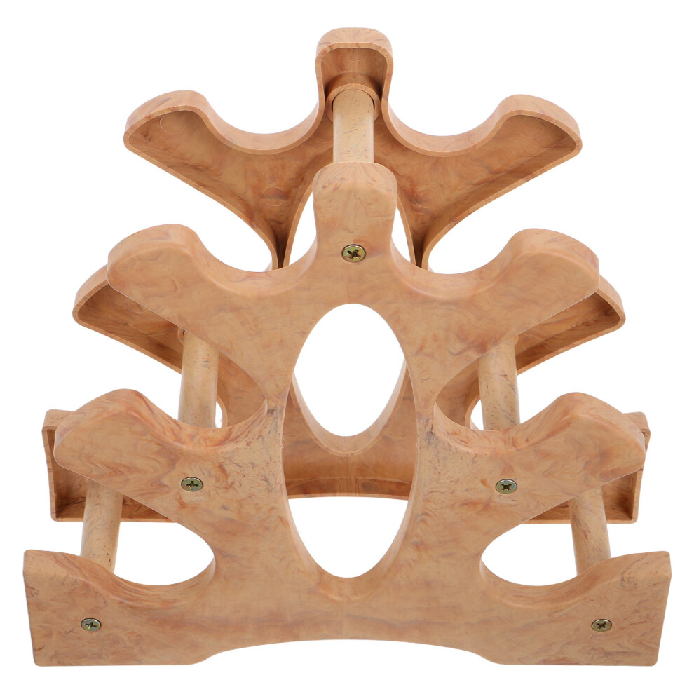 Photos - Dumbbell Rack 4Pcs Stylish Brown  PP Material Weight Stand for Home Gym