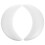 4Pcs White Foam Craft Balls Moon Shape for Eid DIY Decorations and Art 1