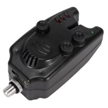 3Pcs Lightweight Black Fishing Alarm with LED and Adjustable Buttons