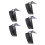 5Pcs Full Brim Hard Hat Sunshade Neck Shield Breathable Mesh Black 8