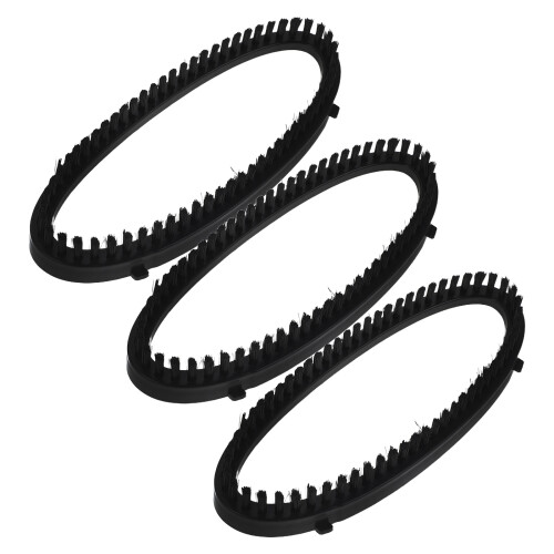 4Pcs Heat-Resistant Garment Steamer Brush Attachments Black Plastic 2