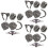 3Sets Complete Cosplay Prop Wool Mask Tail Gloves 7