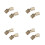 8Pcs Copper Hidden Cabinet Hinges 180 Opening Angle Durable DIY Use 4