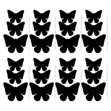 4Sets Black Delicate Scratch Paper for Kids Butterfly DIY Party Crafts