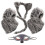 3Sets Complete Cosplay Prop Wool Mask Tail Gloves 1