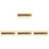 4Pcs Golden Practical Guitar Slide Bars Lightweight Guitar Accessory 3