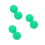 6Pcs Silicone fork Stand Green for Meditation Sound Use 7