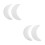4Pcs White Foam Craft Balls Moon Shape for Eid DIY Decorations and Art 8