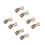 8Pcs Copper Hidden Cabinet Hinges 180 Opening Angle Durable DIY Use 3