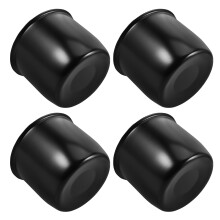 8Pcs Metal Trailer Axle Dust Caps Black Durable Hub Covers for Wheels