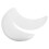 4Pcs White Foam Craft Balls Moon Shape for Eid DIY Decorations and Art 3