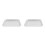 2Pcs Durable Aluminum Alloy Pizza Crisper Pan Oven Baking Tray 7