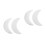 4Pcs White Foam Craft Balls Moon Shape for Eid DIY Decorations and Art 6