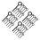 40Pcs Durable Hexagonal Spanner Black Steel for Mechanic Garage Use 7