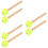 6Pcs Wooden Drumsticks Felt Head Percussion 8