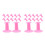 24Pcs Nail Art Practice Display Stand Pink Plastic Finger Holder 6
