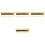 4Pcs Golden Practical Guitar Slide Bars Lightweight Guitar Accessory 4