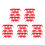30Pcs Red Ignition Wire Holders Plastic Clips for Car Spark Plug Wires 6