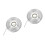 2Sets Precision Machined Silver Galvanized Car Brake Clutch Hose Kit 7