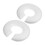 2Pcs Reusable Memory Foam Massage Chair Headrest White Face Cushion 10