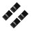 4Pcs Vehicle Audio Crossover Black Plastic Car Audio Signal Processor 7