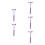 5Pcs Purple Multi-Purpose Medical Hammer Portable Diagnostic Tool 9