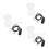 3Sets Wear-Resistant Hearing Amplifier Security Lanyard Nylon Black 10