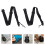 4Pcs Comfortable Black Ukulele Straps Durable PU for Kids and Adults 10