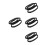 4Pcs Heat-Resistant Garment Steamer Brush Attachments Black Plastic 7