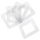 15Pcs Acrylic Protective Light Covers Decorative Clear Wall Plates 1