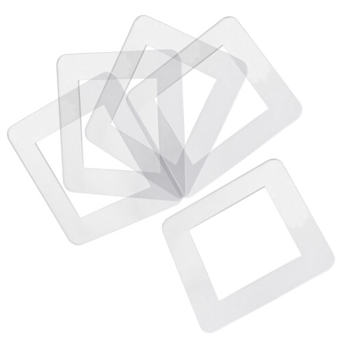 15Pcs Acrylic Protective Light Covers Decorative Clear Wall Plates