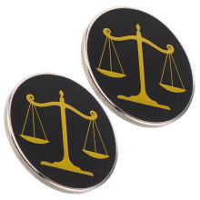 8Pcs Law Student Lapel Pins Alloy Justice Scale Brooches for Men Women