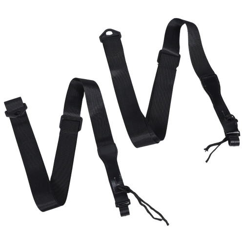 4Pcs Comfortable Black Ukulele Straps Durable PU for Kids and Adults 2