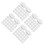 200Pcs White Sponge Nail Polishing Discs DIY Buffer Pads for Home Use 7