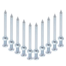 50Pcs Portable Metal Lawn Aerator Spike Shoes Silver for Yard Tools